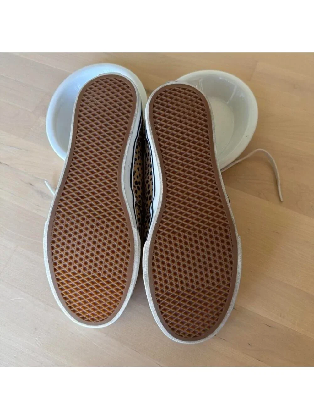 Vans Leopard Print Canvas Sneakers - Picture 2 of 5